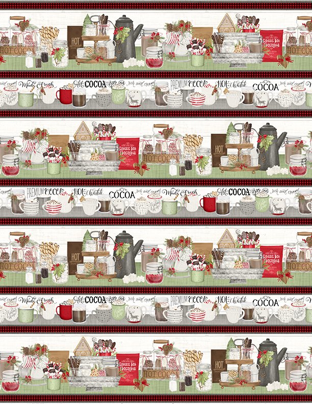 Barre de chocolat chaud par Wilminton Prints - Impression de bordure