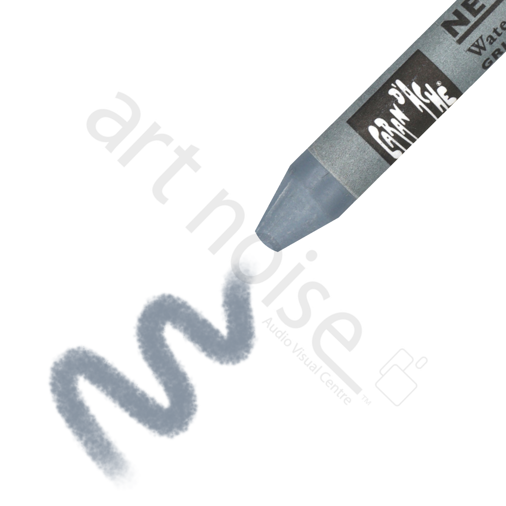 Caran d'Ache - Classic Neocolor II Water Soluble Wax Crayon - Black, White and Greys