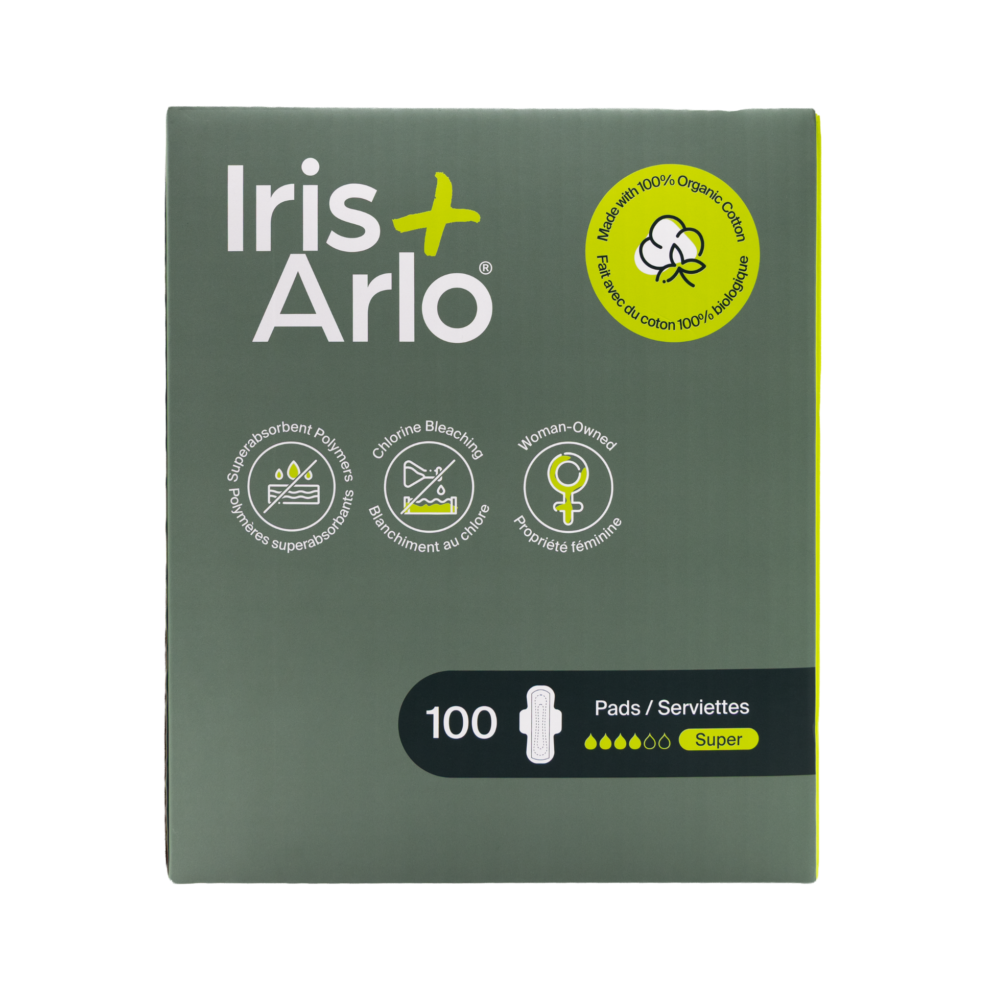 100% Organic Cotton Super Pads