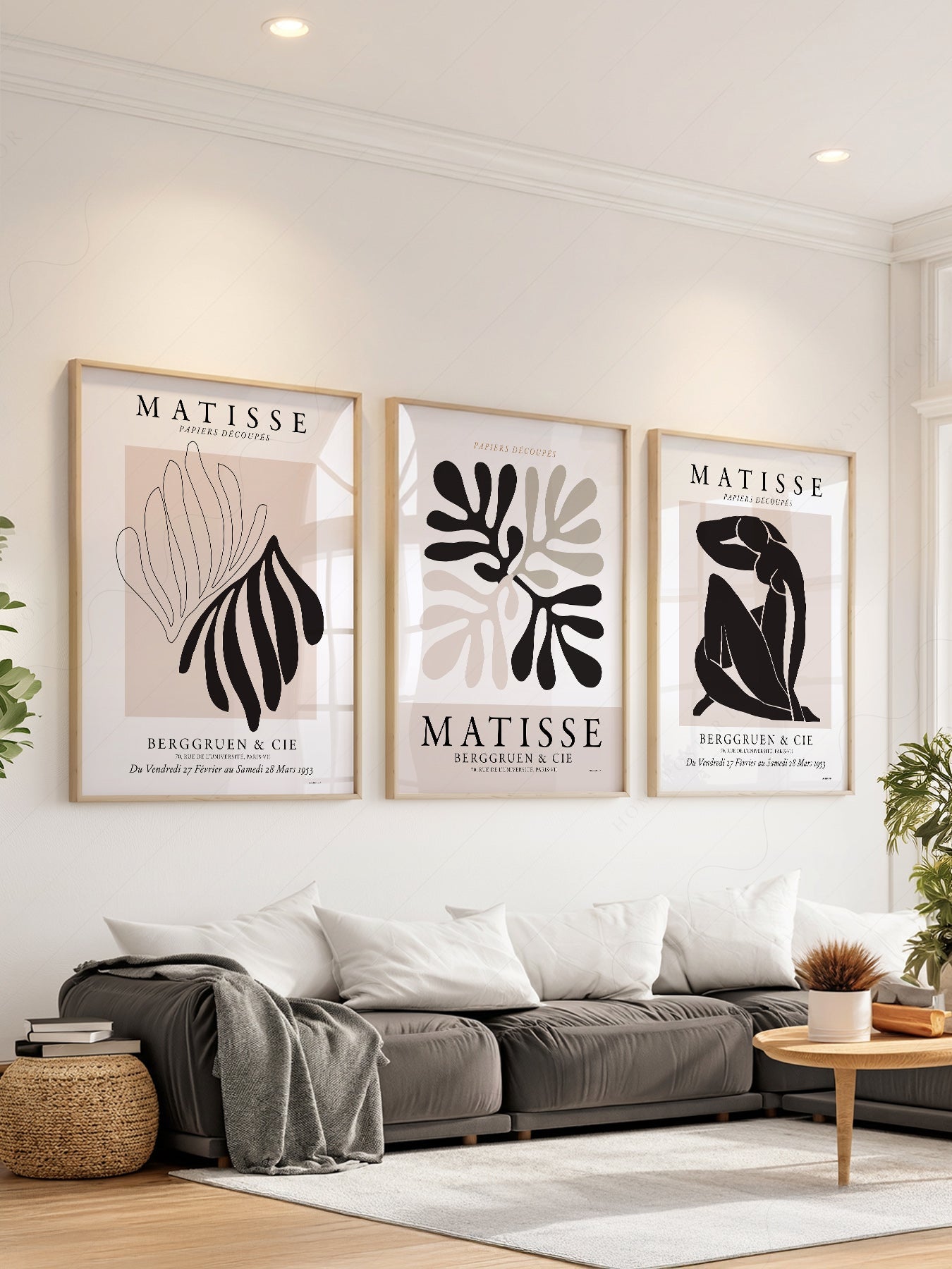 Henri Matisse Papiers Découpés Gallery Wall Set of 3 – Modern Art Prints