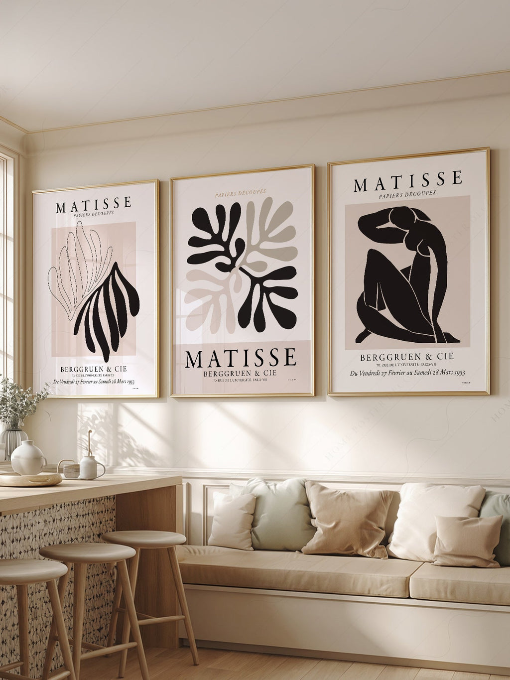 Henri Matisse Papiers Découpés Gallery Wall Set of 3 – Modern Art Prints