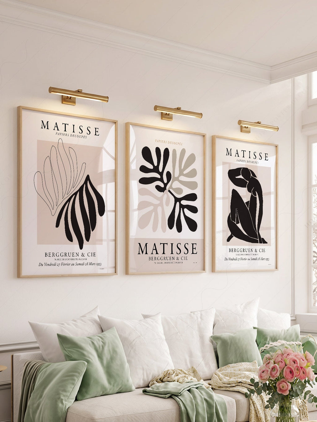Henri Matisse Papiers Découpés Gallery Wall Set of 3 – Modern Art Prints