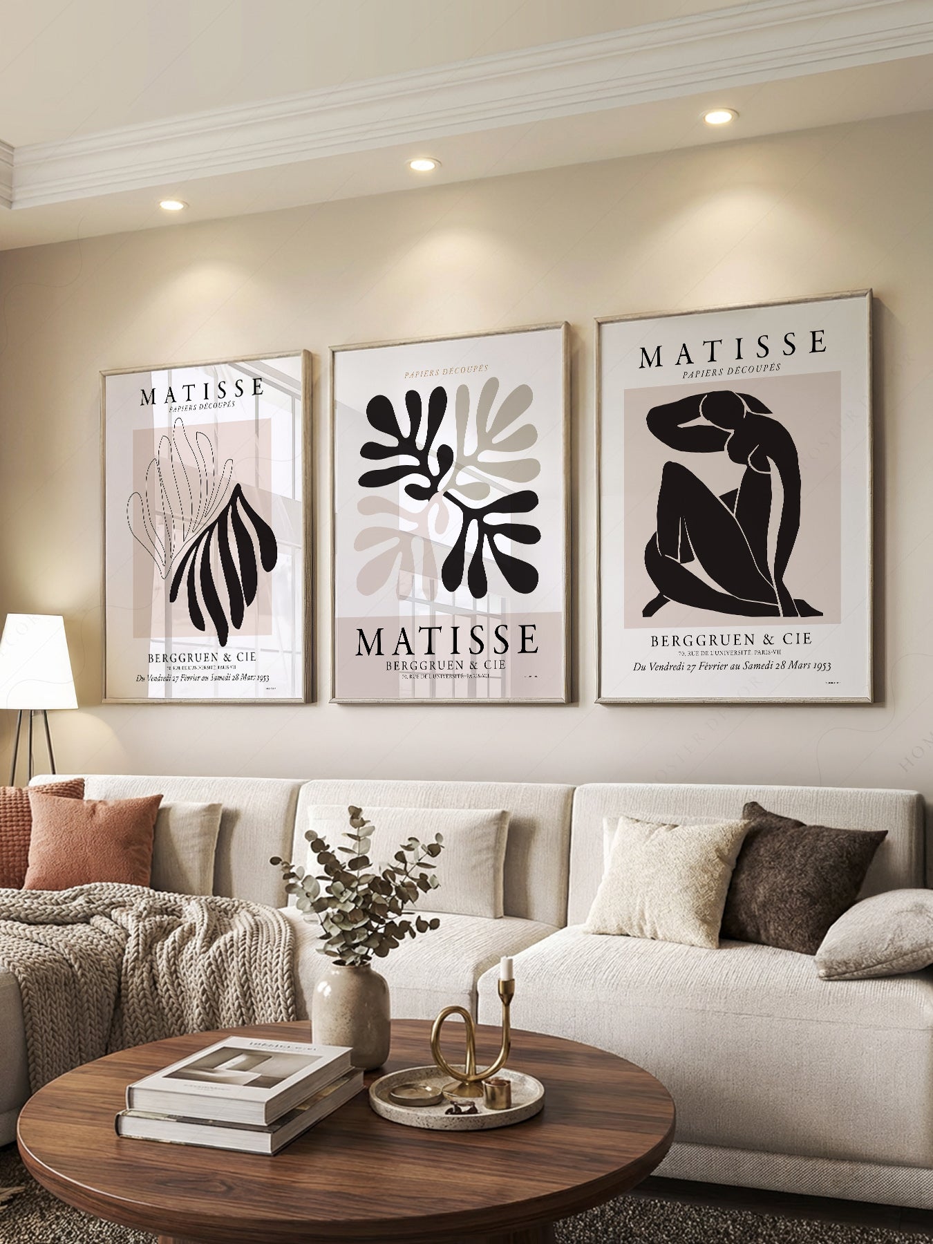 Henri Matisse Papiers Découpés Gallery Wall Set of 3 – Modern Art Prints