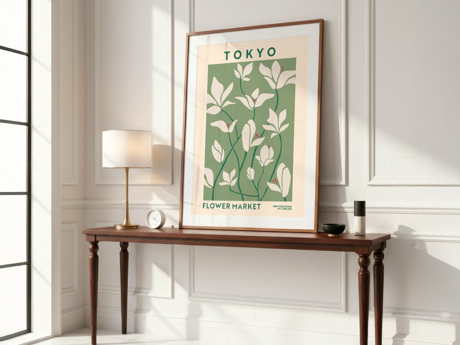 Tokyo Flower Market Print – Botanical Wall Art Poster for Modern Home