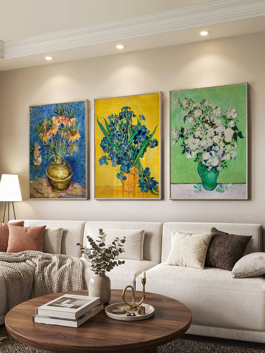 Vincent Van Gogh Flowers Set of 3 Prints – Classic Floral Wall Art