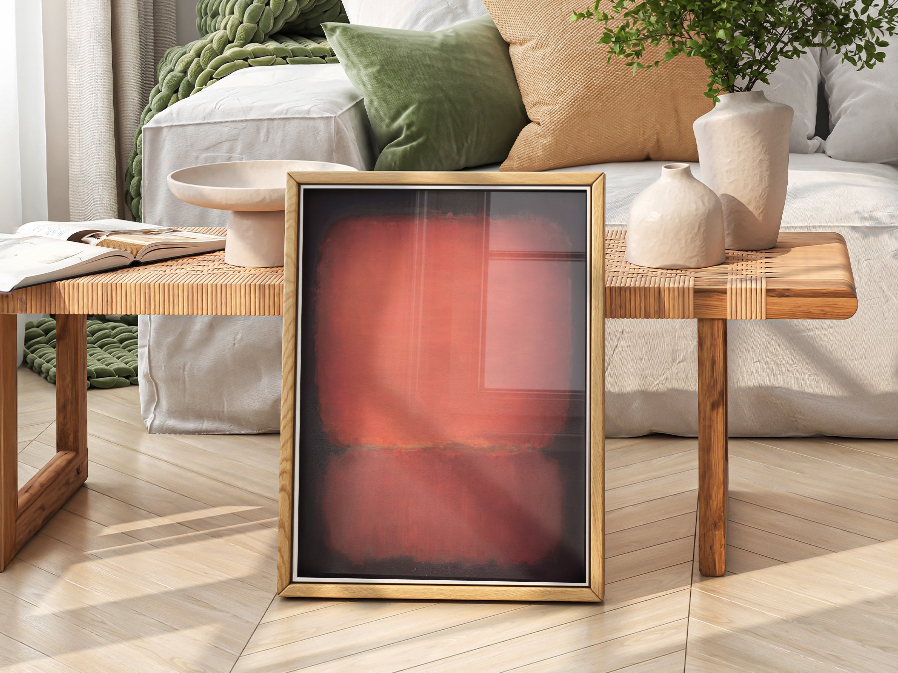 Mark Rothko Untitled Red and Black Art Print – Abstract Wall Poster