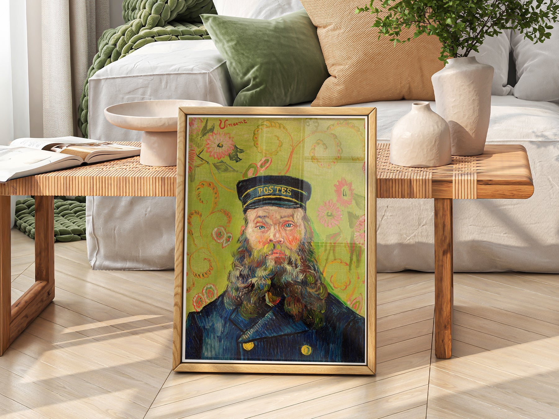 Vincent Van Gogh The Postman Joseph Roulin Art Print – Famous Painting Wall Art