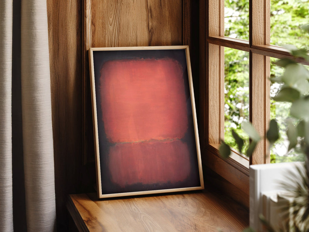 Mark Rothko Untitled Red and Black Art Print – Abstract Wall Poster