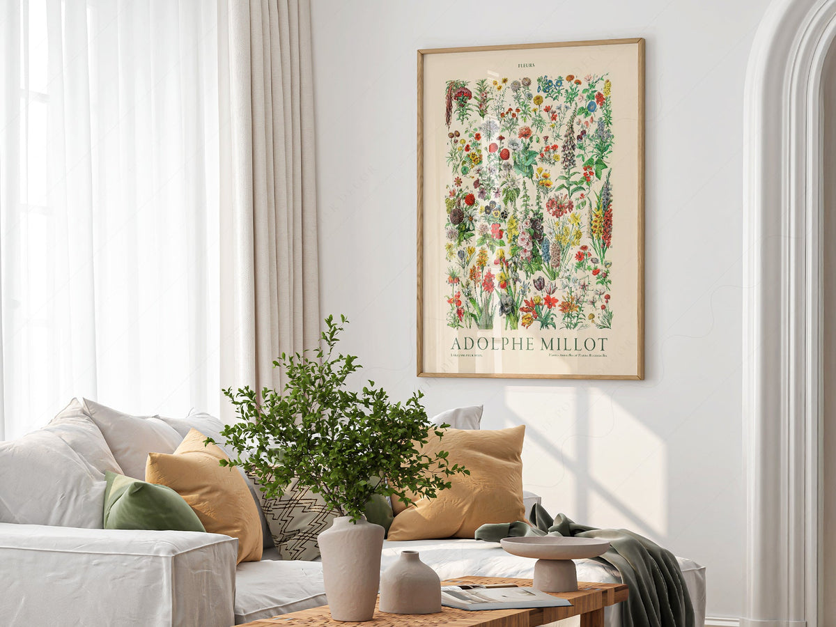 Adolphe Millot Fleurs Botanical Art Print – Vintage Flower Wall Art