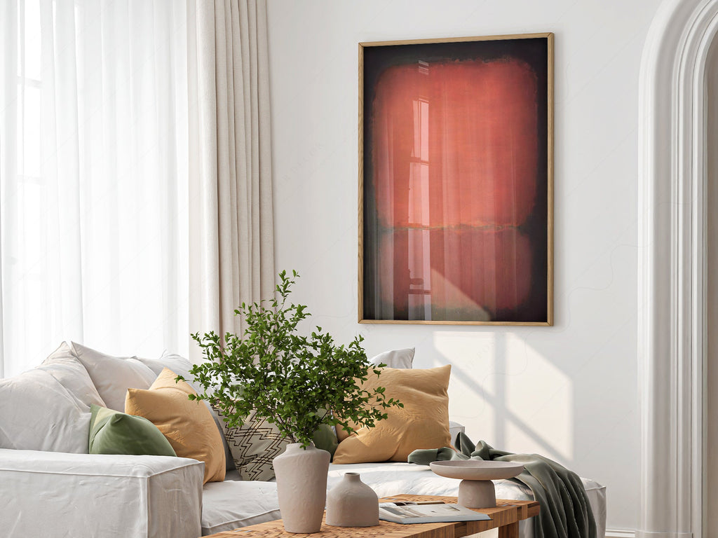 Mark Rothko Untitled Red and Black Art Print – Abstract Wall Poster