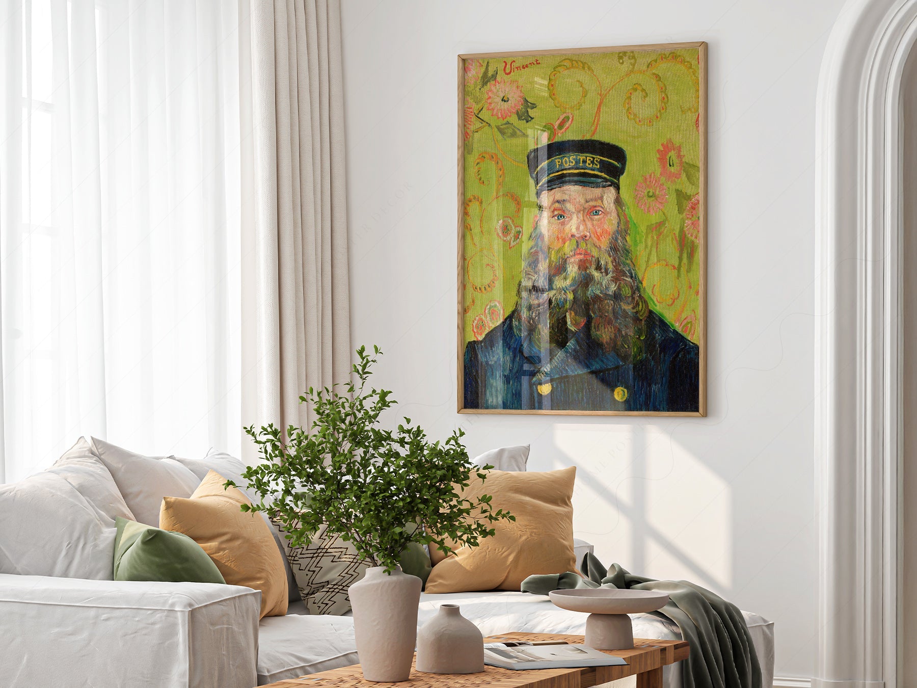 Vincent Van Gogh The Postman Joseph Roulin Art Print – Famous Painting Wall Art