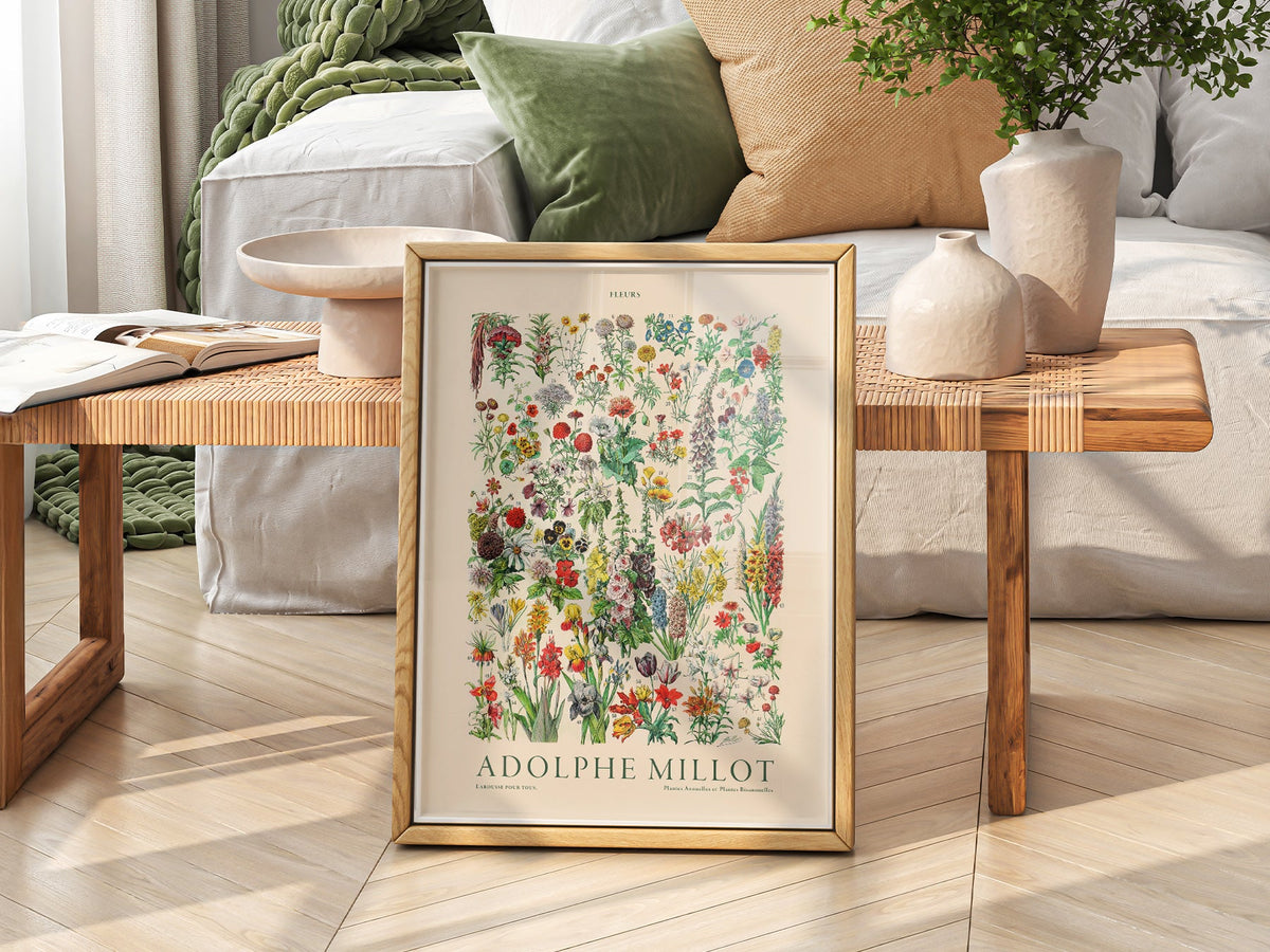 Adolphe Millot Fleurs Botanical Art Print – Vintage Flower Wall Art