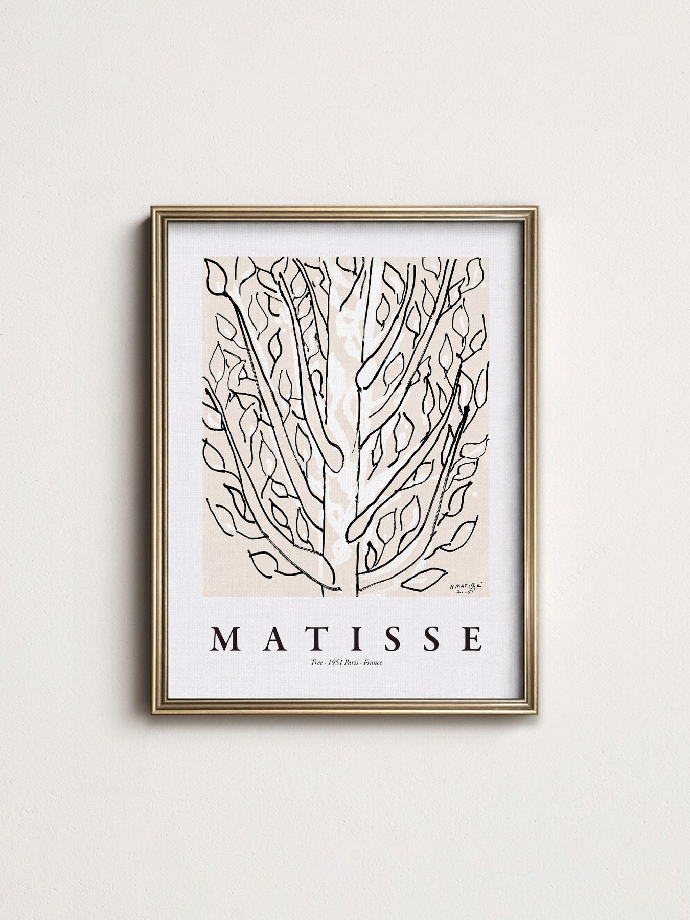 Henri Matisse The Tree Art Print – Minimalist Botanical Wall Decor
