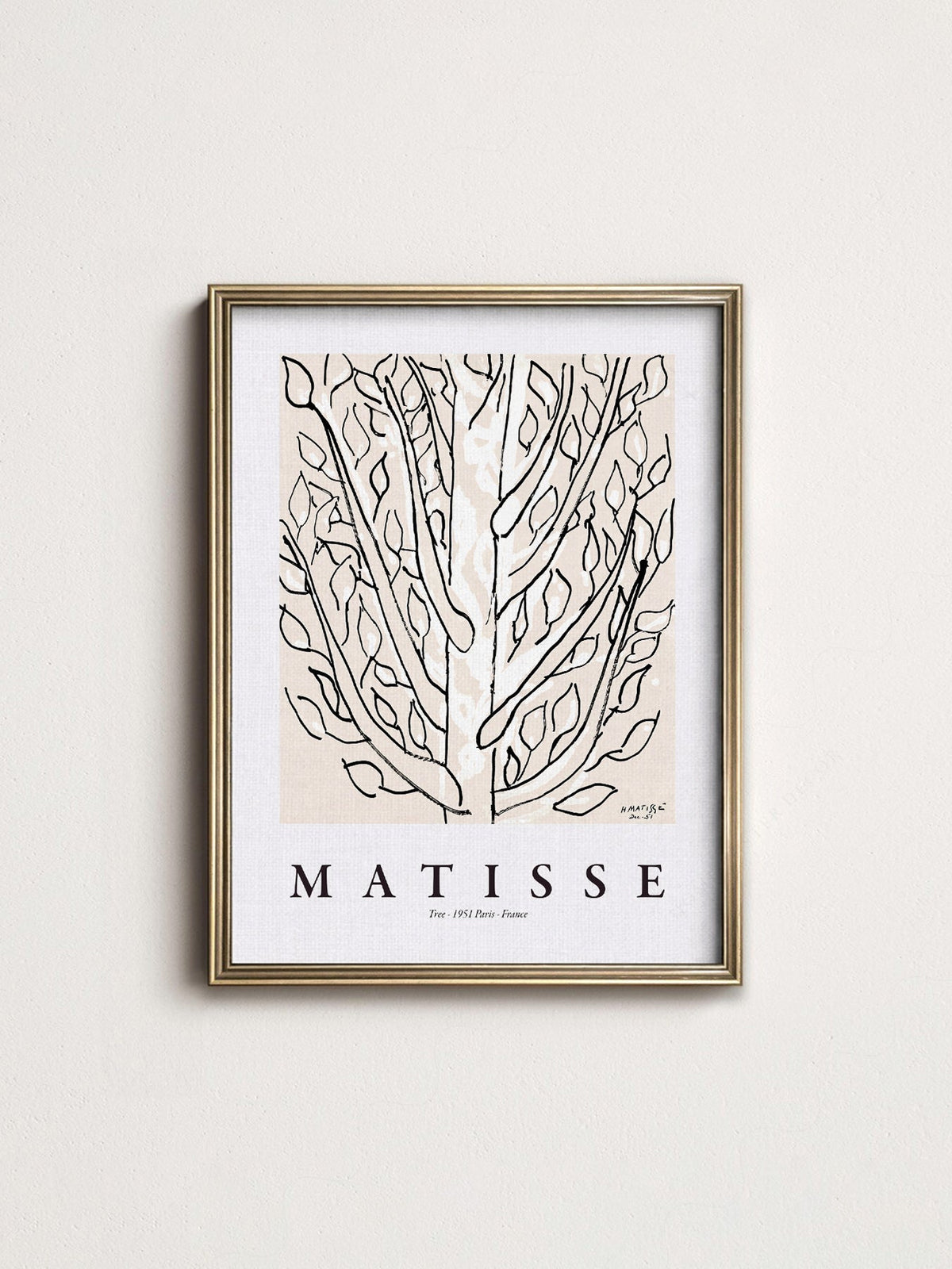 Henri Matisse The Tree Art Print – Minimalist Botanical Wall Decor