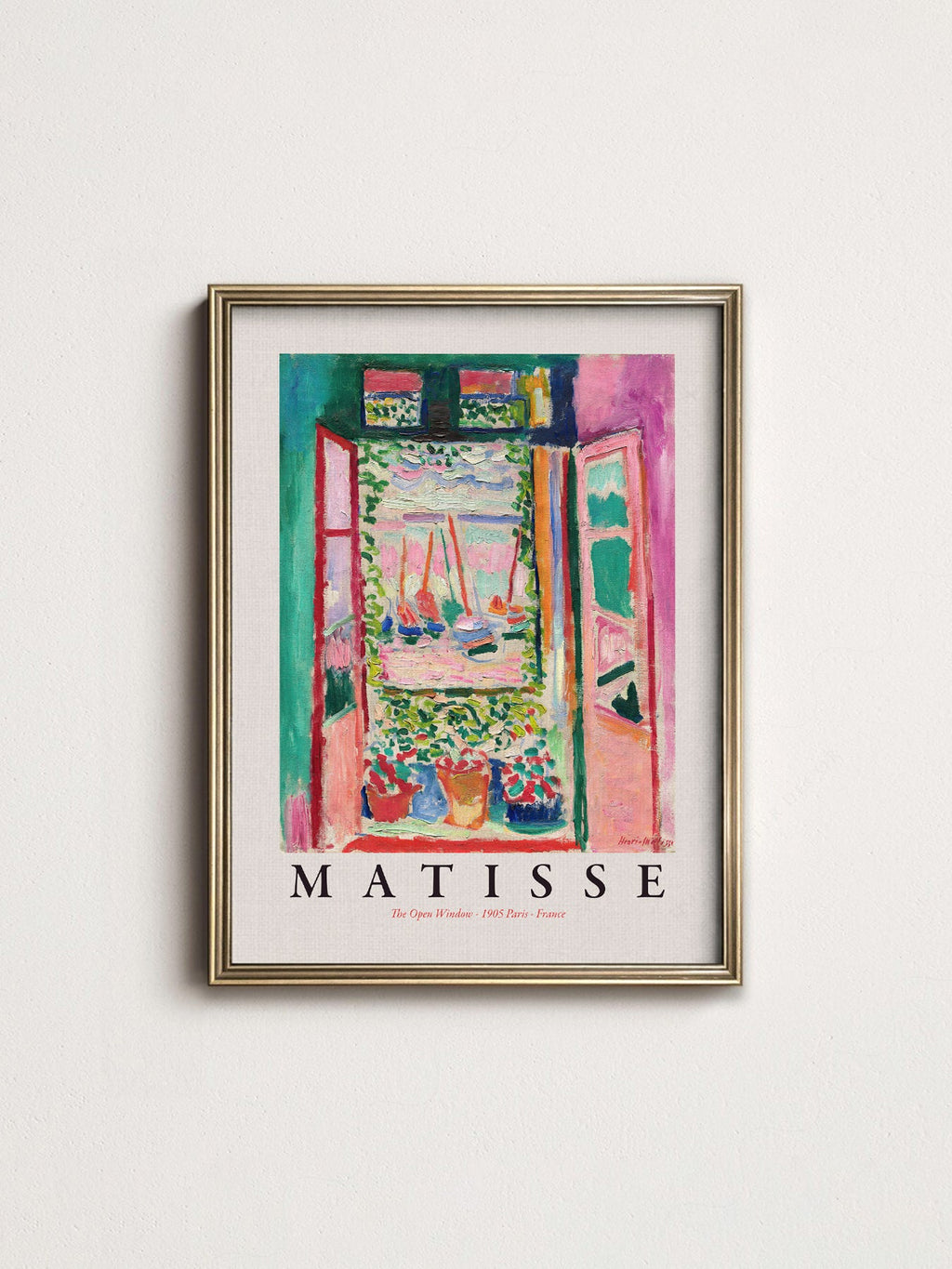 Henri Matisse The Open Window Art Print – Museum Wall Art Poster