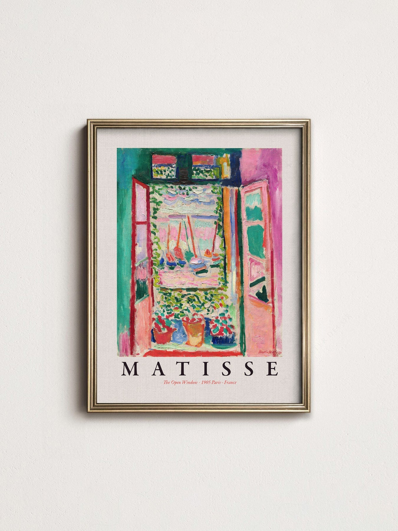Henri Matisse The Open Window Art Print – Museum Wall Art Poster