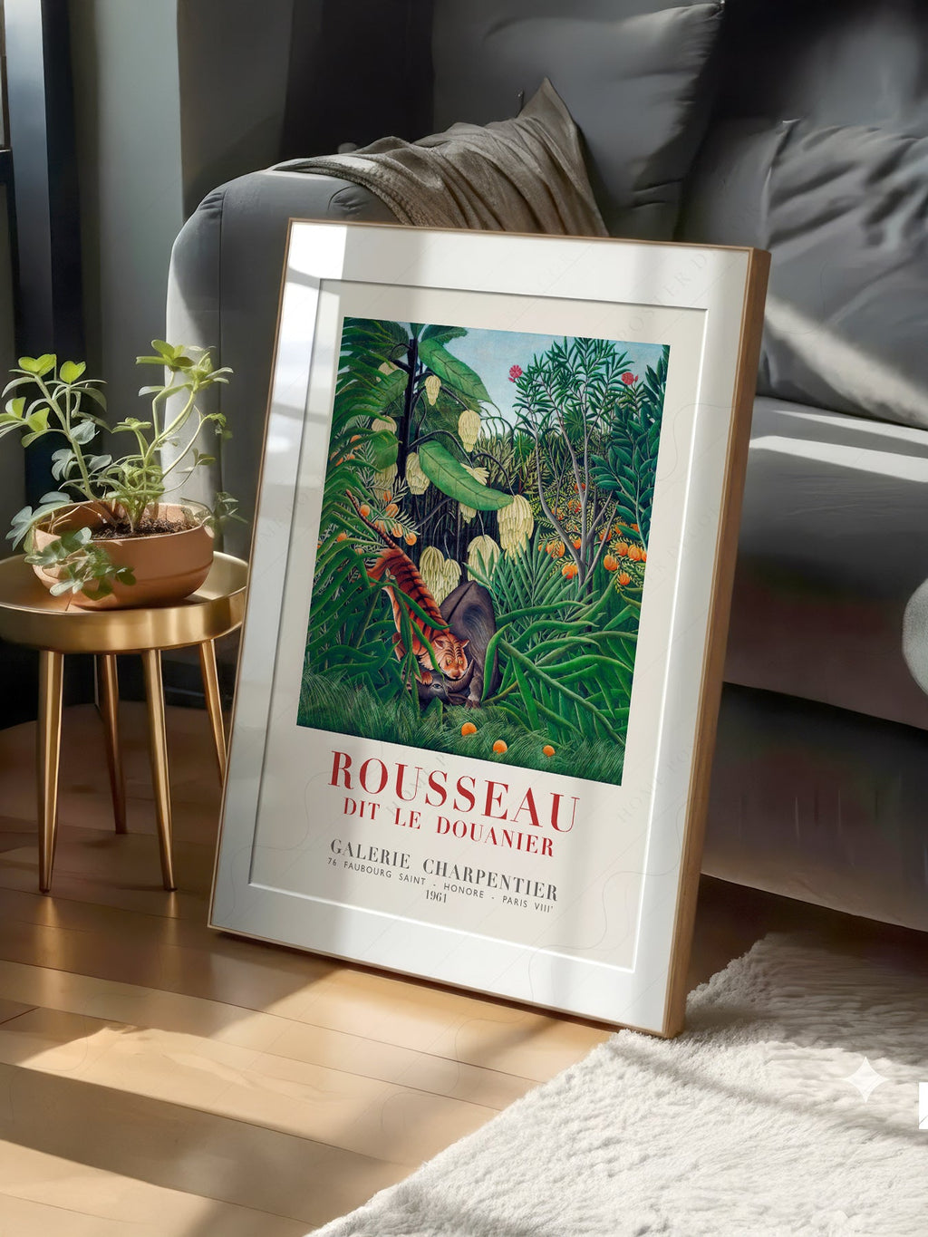 Henri Rousseau Tiger in a Tropical Storm Art Print – Jungle Poster