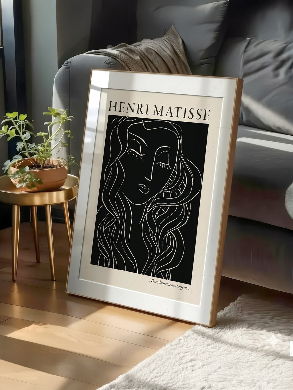 Henri Matisse Dors Dormeuse Art Print – Modern Line Art Wall Decor