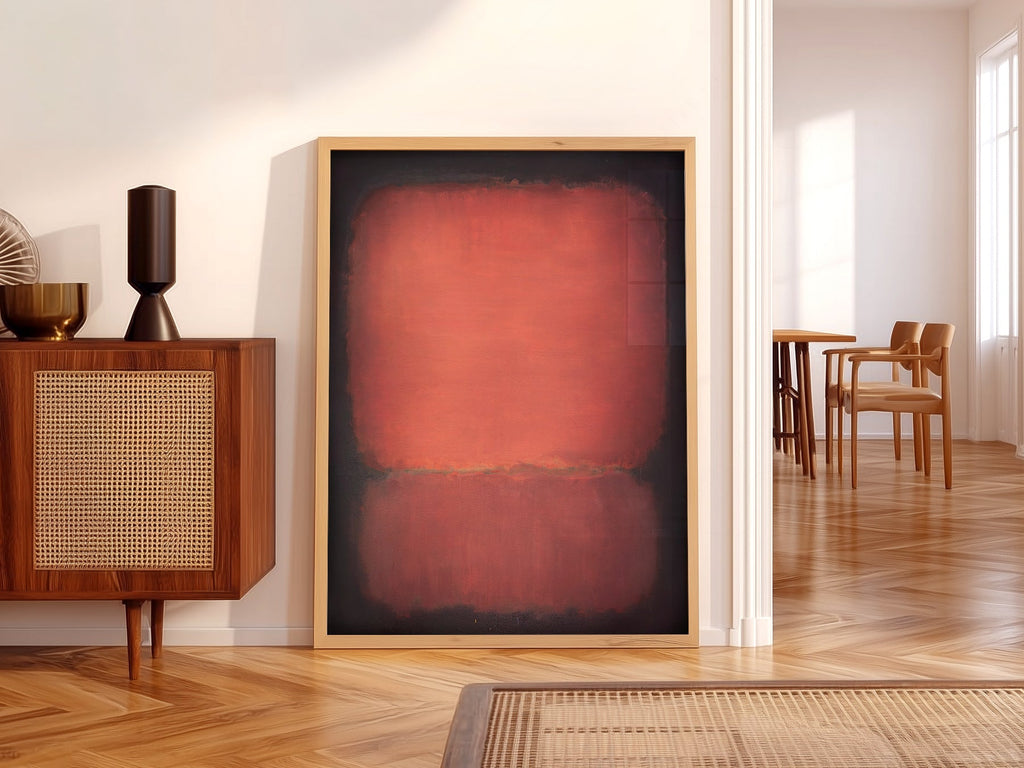 Mark Rothko Untitled Red and Black Art Print – Abstract Wall Poster