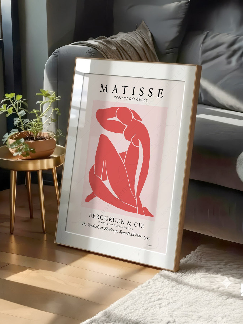 Henri Matisse Blue Nude Exhibition Poster – Modern Art Print Wall Decor