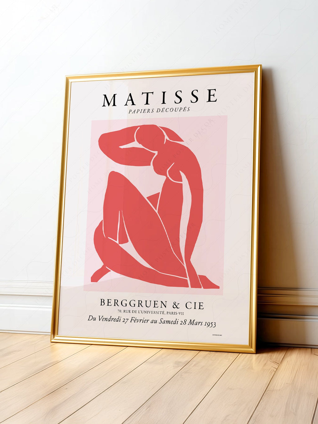 Henri Matisse Blue Nude Exhibition Poster – Modern Art Print Wall Decor