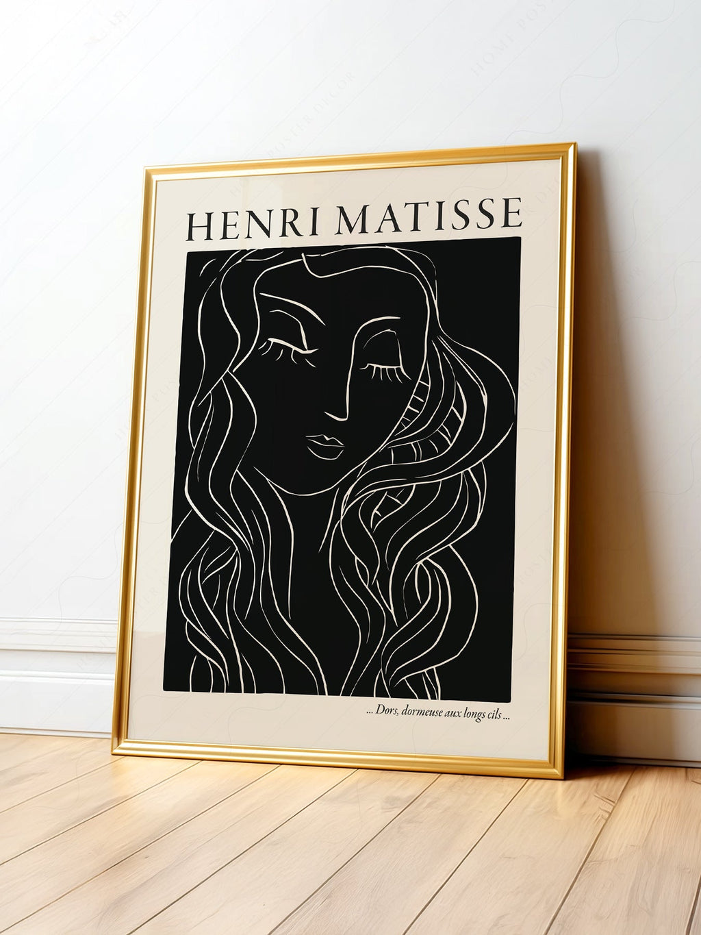 Henri Matisse Dors Dormeuse Art Print – Modern Line Art Wall Decor
