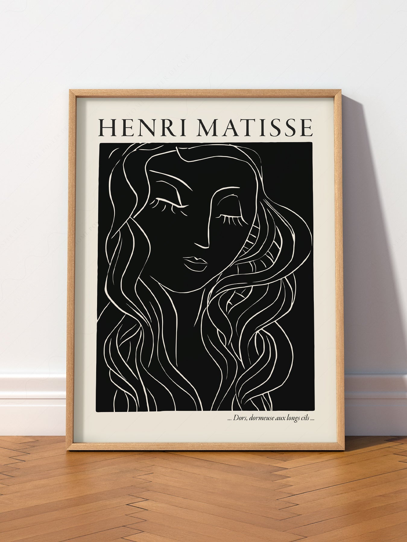 Henri Matisse Dors Dormeuse Art Print – Modern Line Art Wall Decor