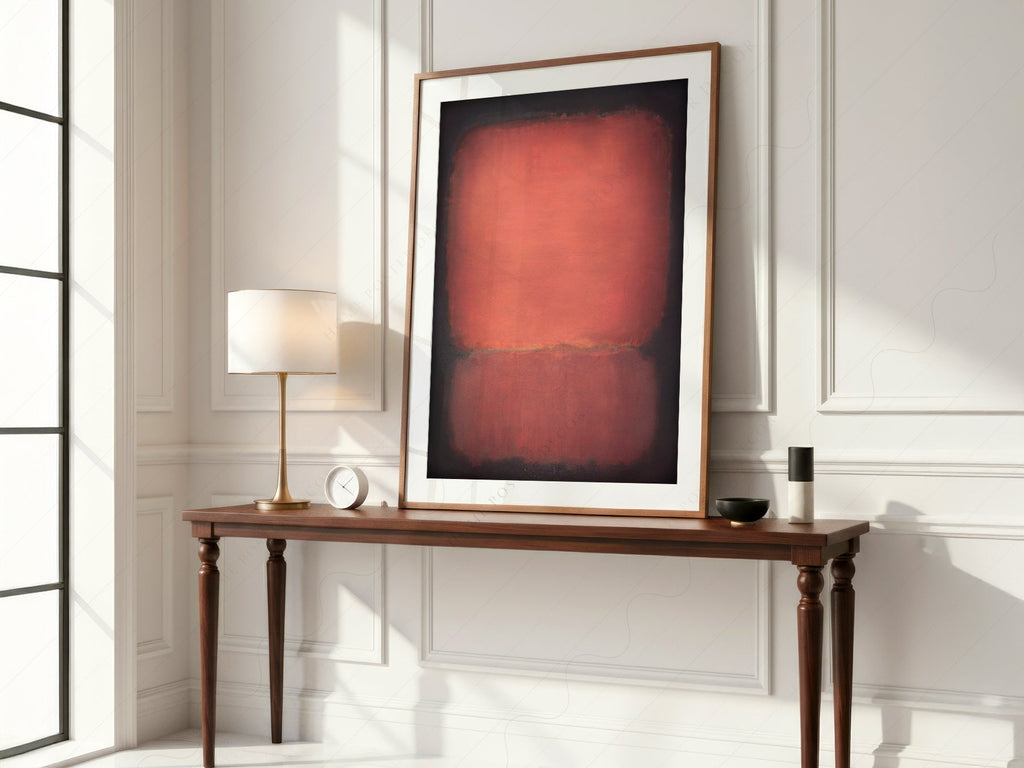 Mark Rothko Untitled Red and Black Art Print – Abstract Wall Poster