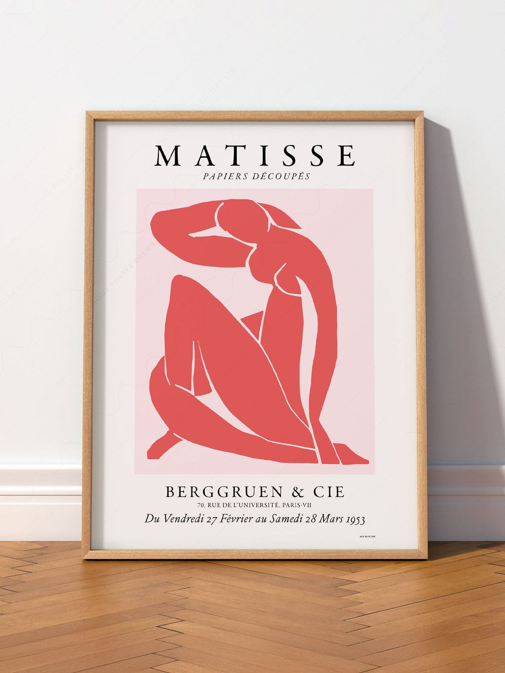 Henri Matisse Blue Nude Exhibition Poster – Modern Art Print Wall Decor
