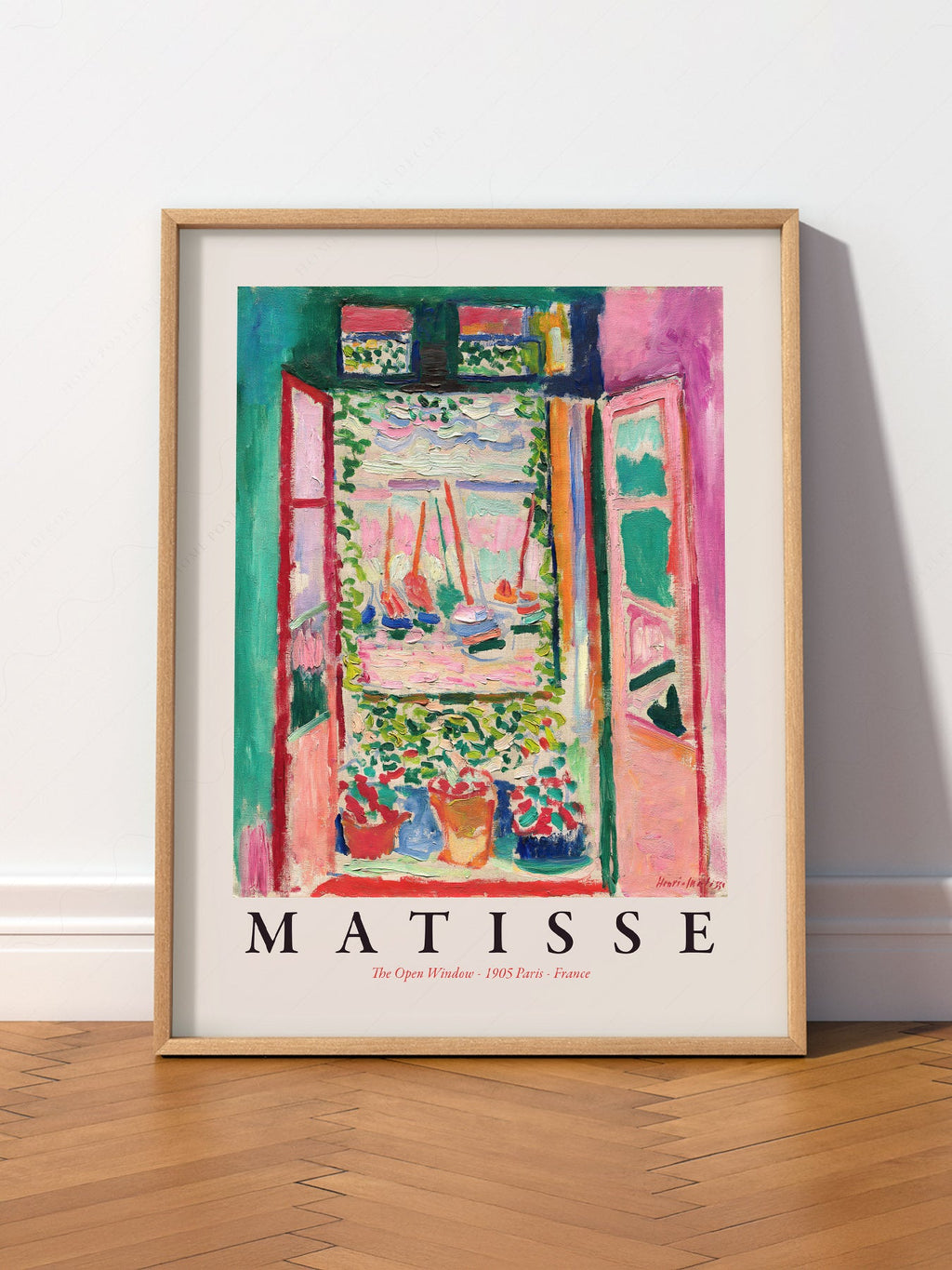 Henri Matisse The Open Window Art Print – Museum Wall Art Poster