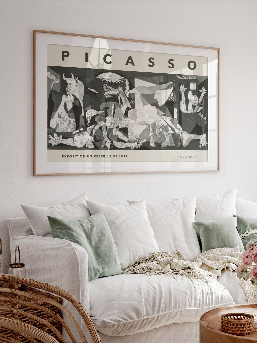 Pablo Picasso Guernica Exhibition Poster – Cubist Wall Art Print