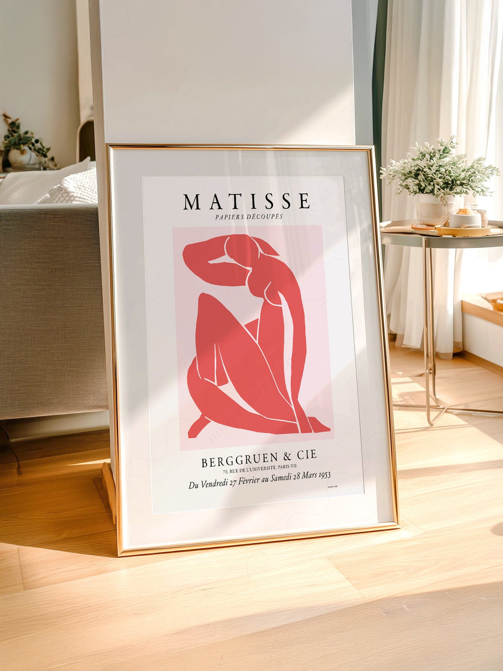 Henri Matisse Blue Nude Exhibition Poster – Modern Art Print Wall Decor
