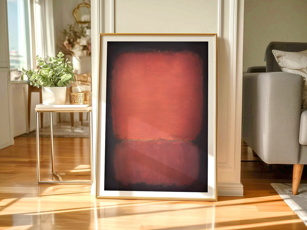 Mark Rothko Untitled Red and Black Art Print – Abstract Wall Poster