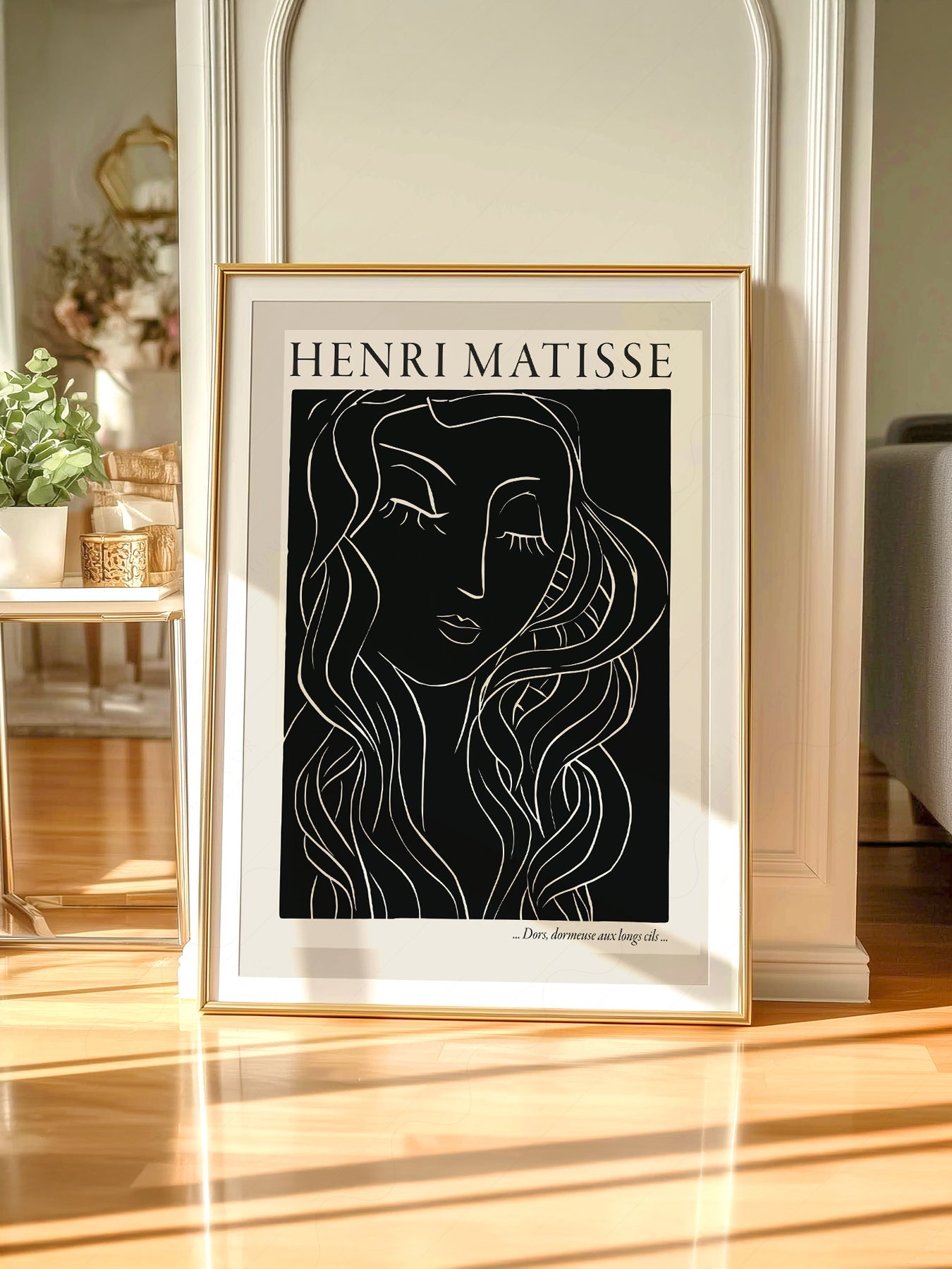 Henri Matisse Dors Dormeuse Art Print – Modern Line Art Wall Decor
