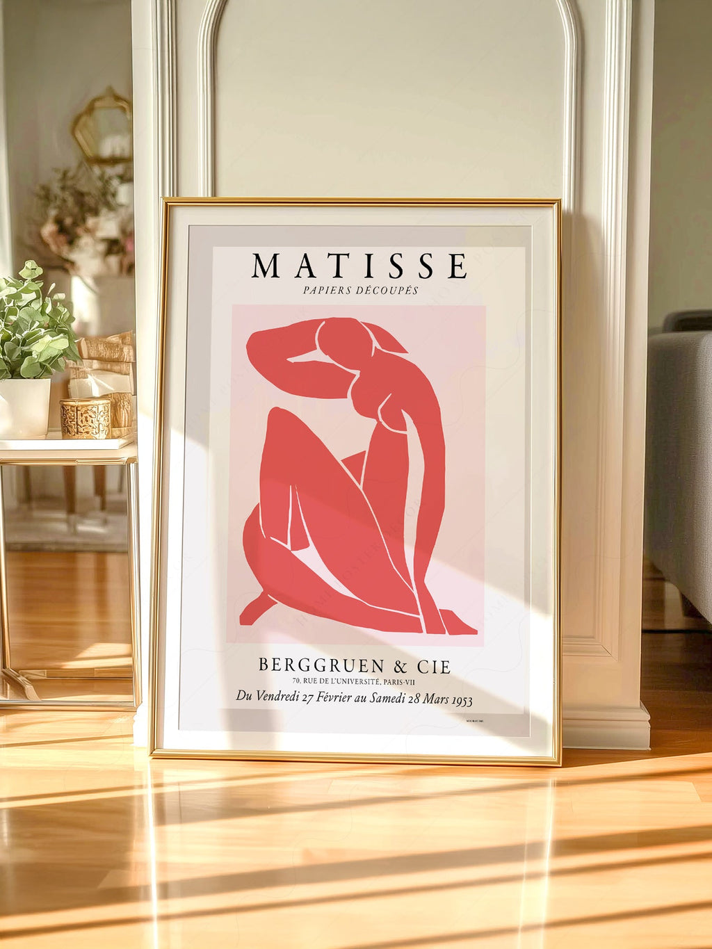 Henri Matisse Blue Nude Exhibition Poster – Modern Art Print Wall Decor