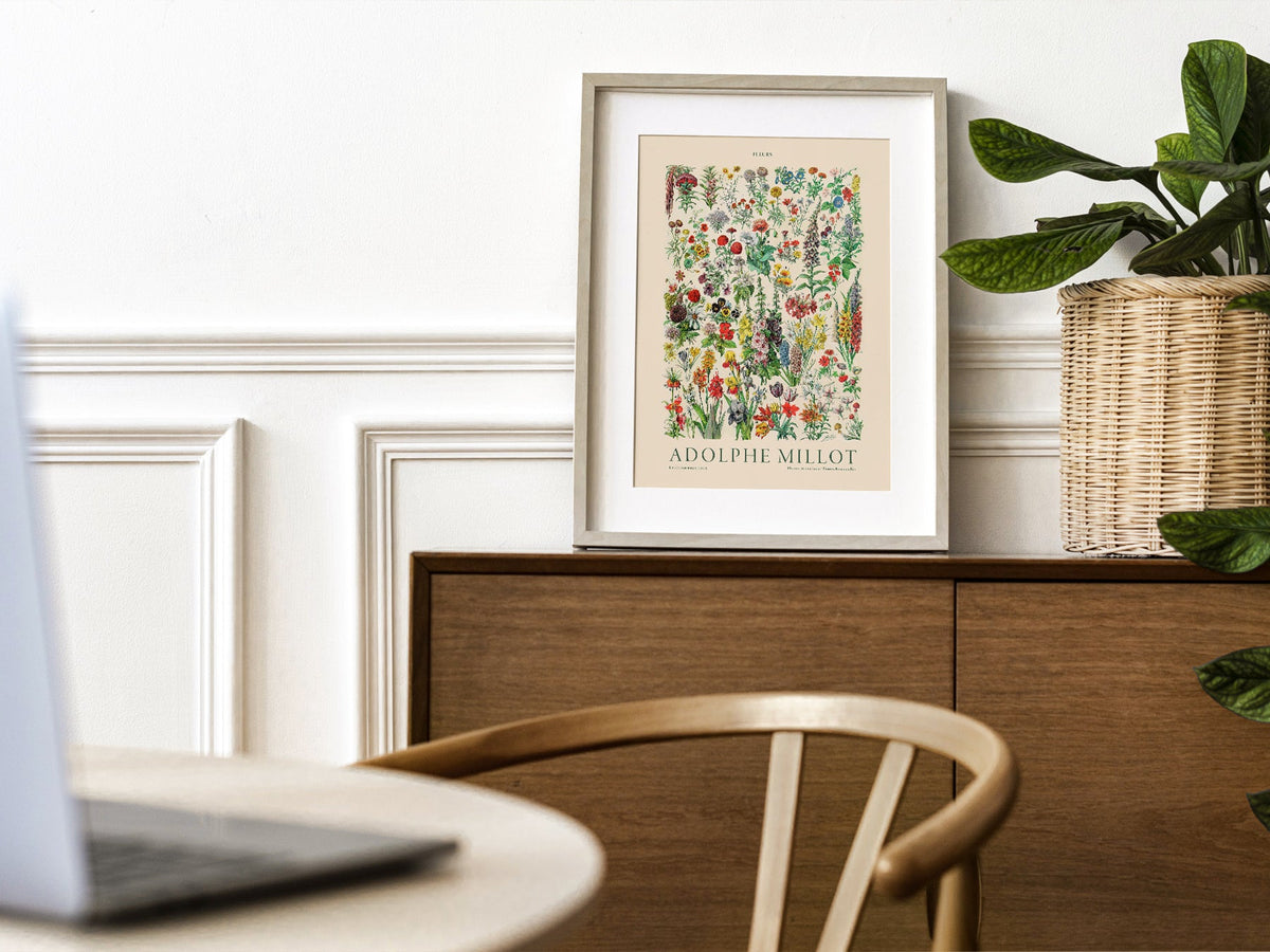 Adolphe Millot Fleurs Botanical Art Print – Vintage Flower Wall Art