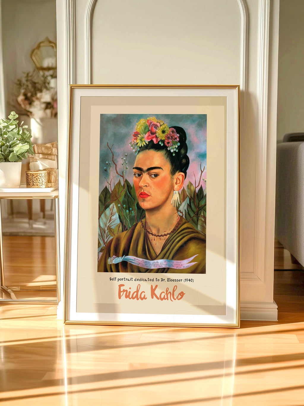 Frida Kahlo Self Portrait Dedicated to Dr. Eloesser Art Print – Iconic Wall Art