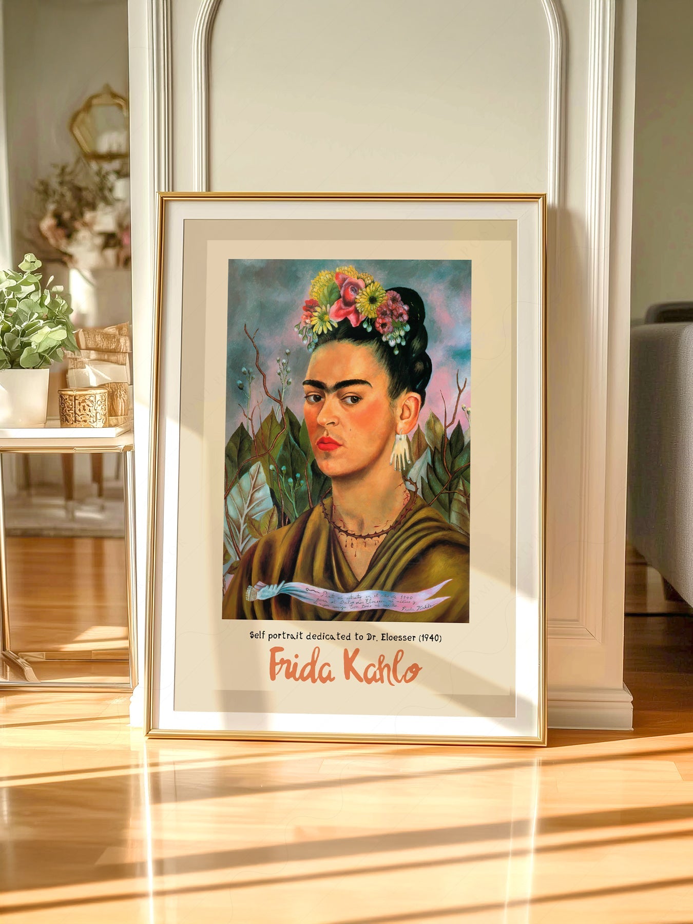 Frida Kahlo Self Portrait Dedicated to Dr. Eloesser Art Print – Iconic Wall Art