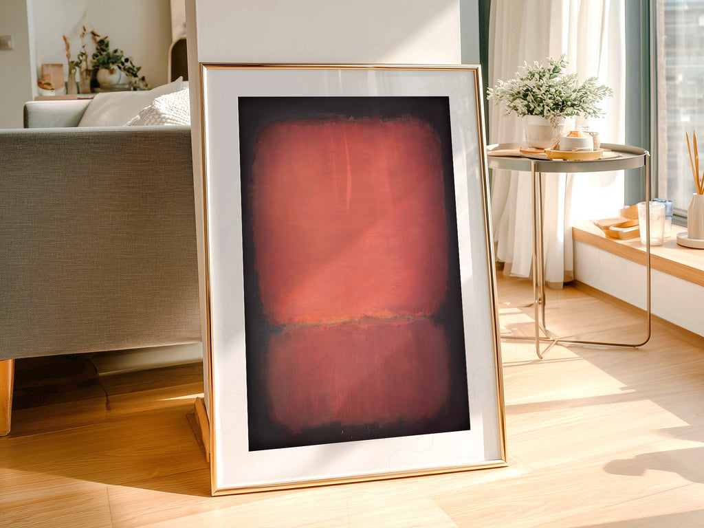 Mark Rothko Untitled Red and Black Art Print – Abstract Wall Poster