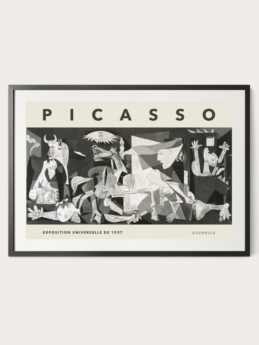 Pablo Picasso Guernica Exhibition Poster – Cubist Wall Art Print