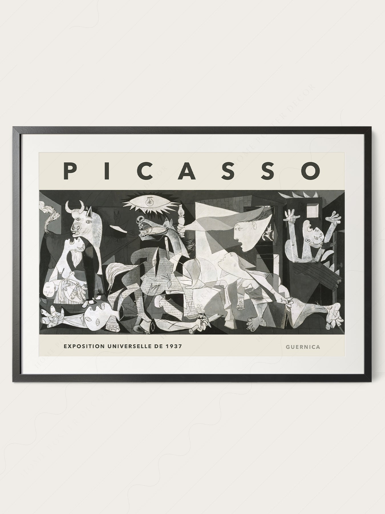 Pablo Picasso Guernica Exhibition Poster – Cubist Wall Art Print