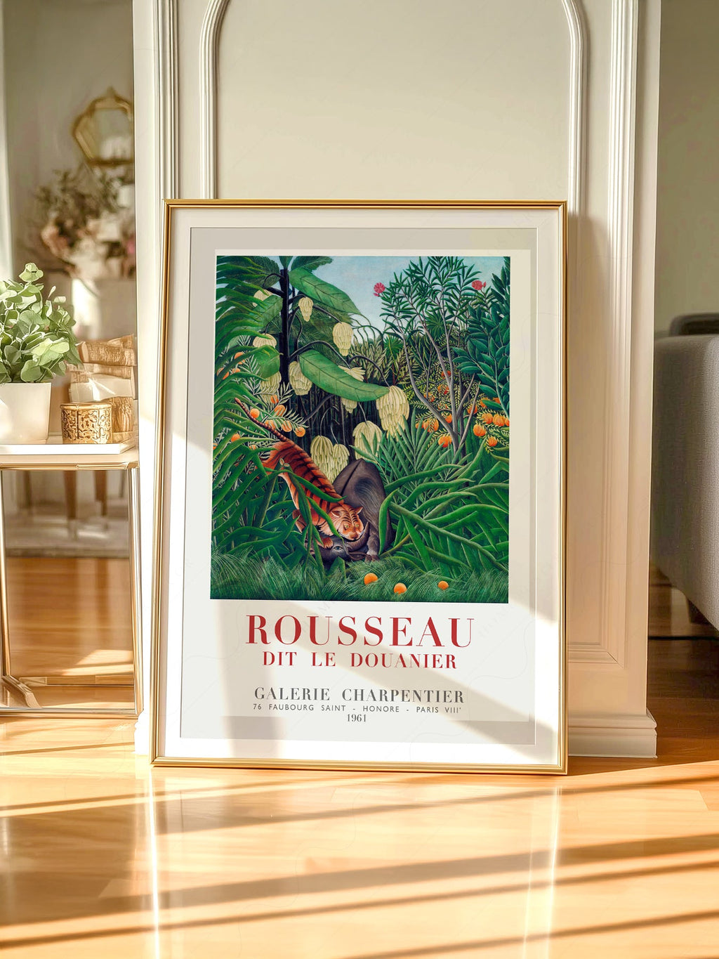 Henri Rousseau Tiger in a Tropical Storm Art Print – Jungle Poster