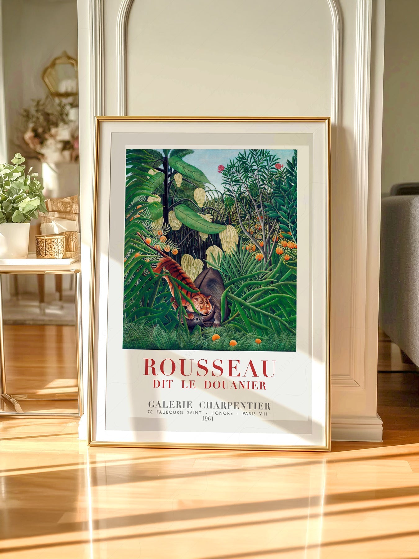 Henri Rousseau Tiger in a Tropical Storm Art Print – Jungle Poster