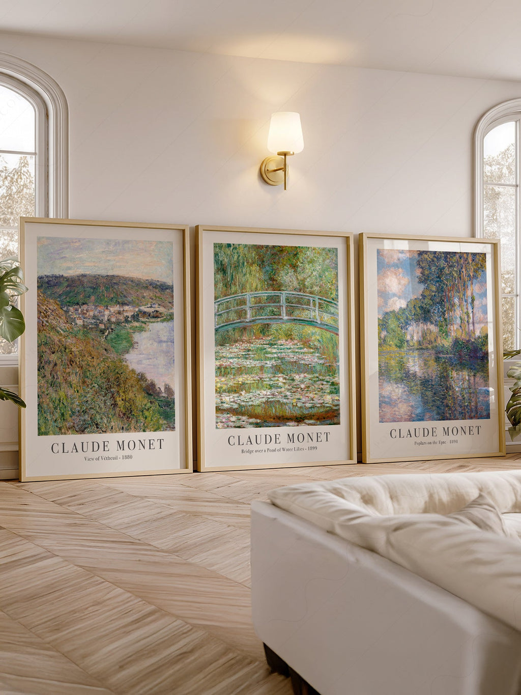 Claude Monet Set of 3 Prints – Landscape Wall Art Collection