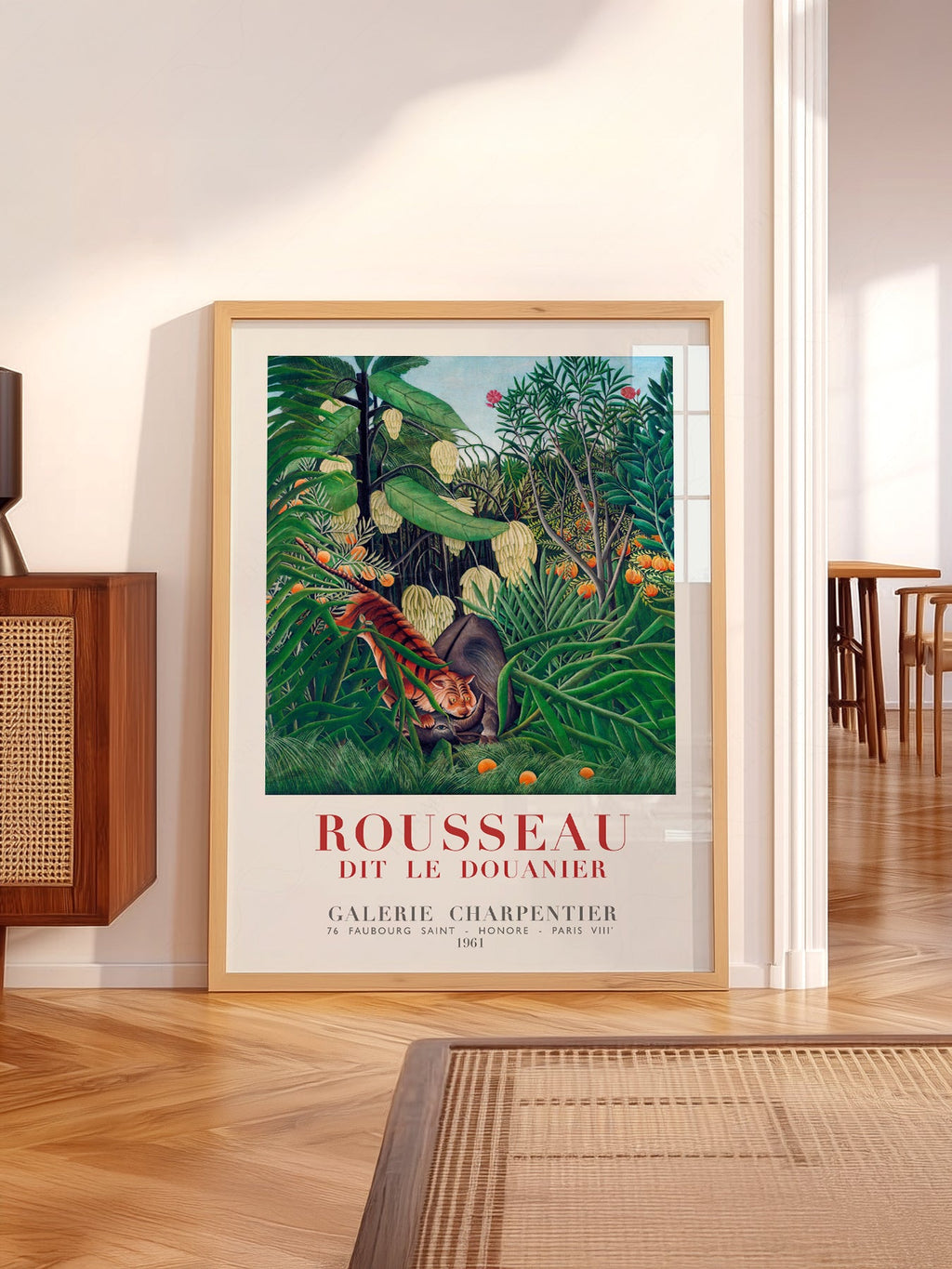 Henri Rousseau Tiger in a Tropical Storm Art Print – Jungle Poster