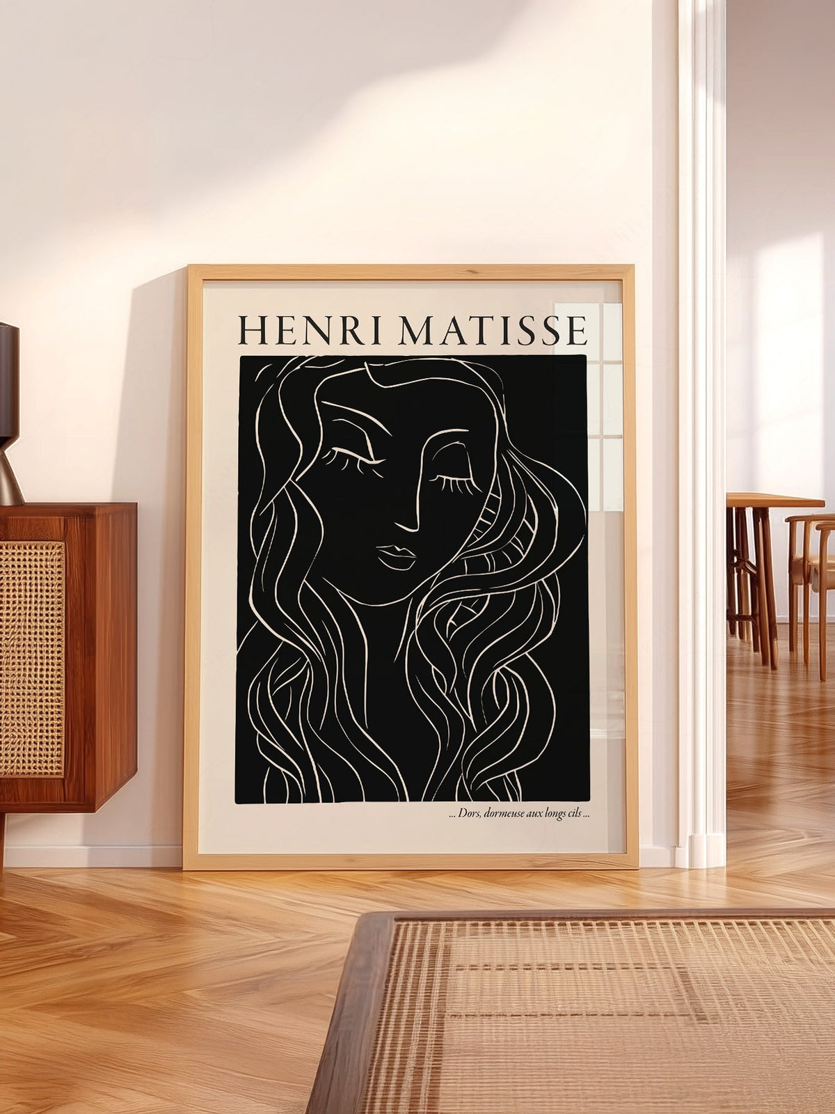 Henri Matisse Dors Dormeuse Art Print – Modern Line Art Wall Decor