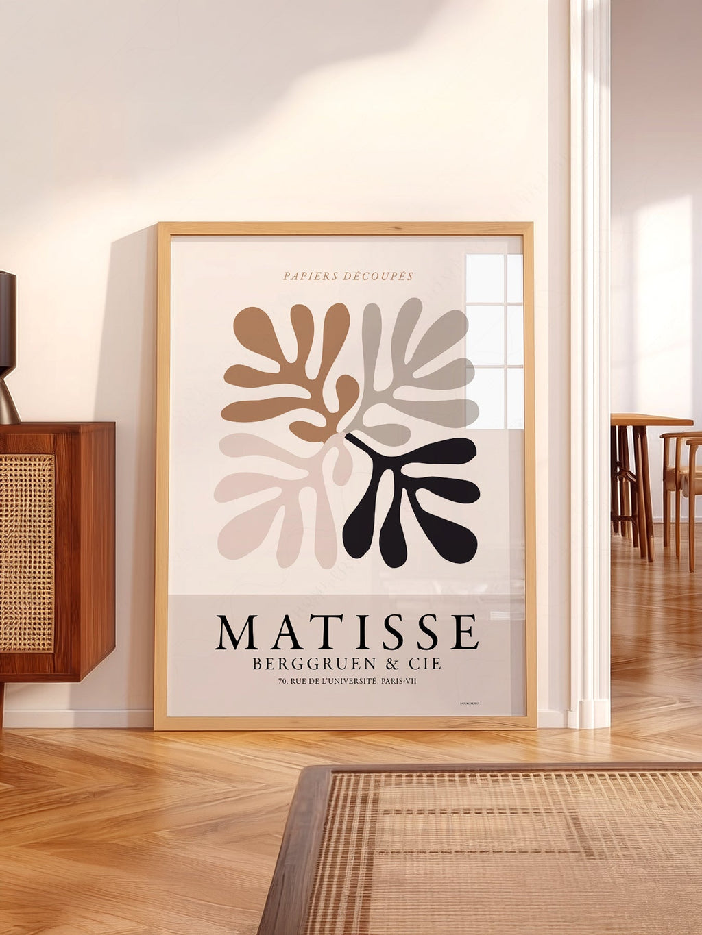 Henri Matisse Papiers Découpés Art Print – Neutral Leaf Wall Poster