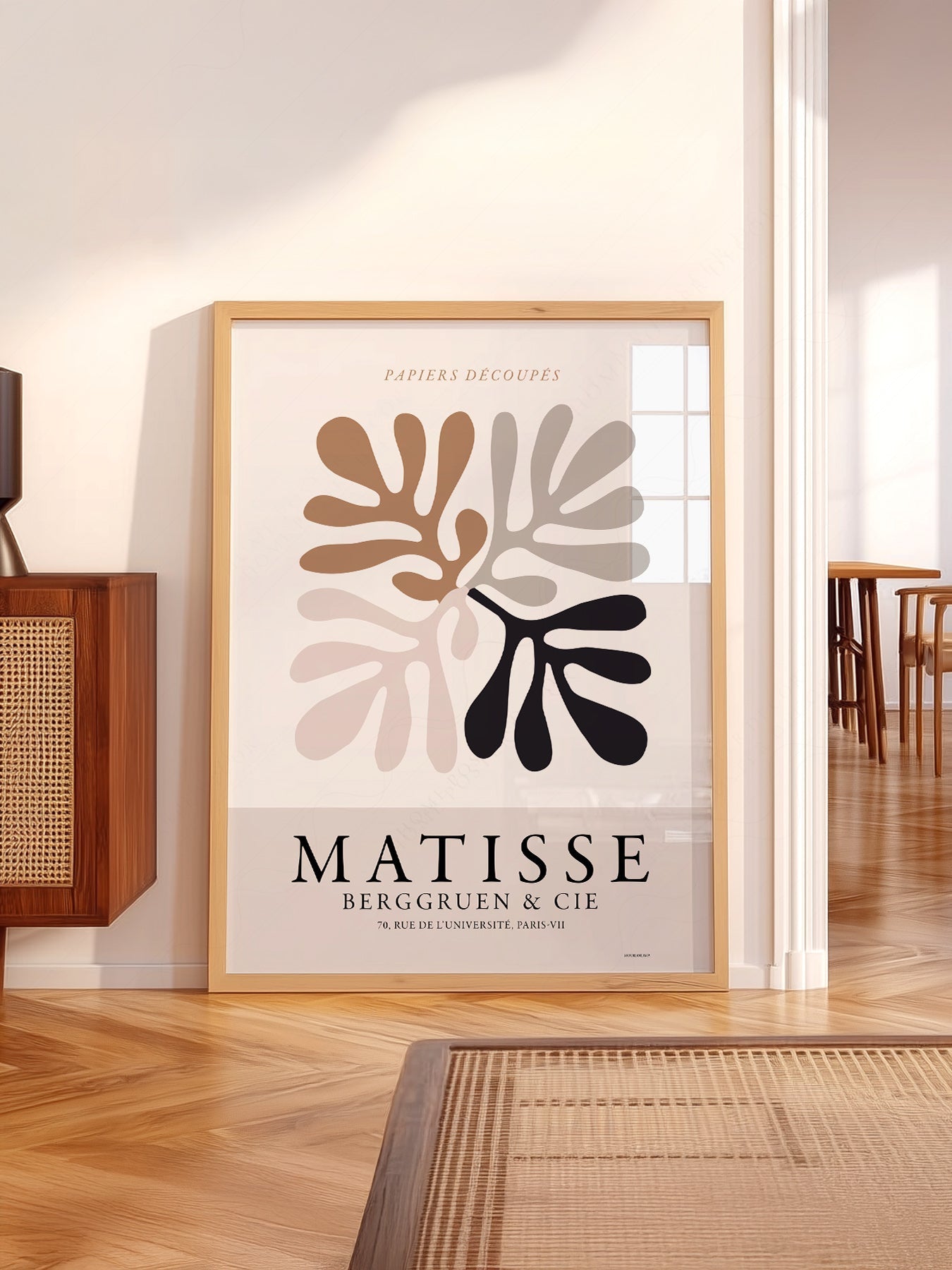 Henri Matisse Papiers Découpés Art Print – Neutral Leaf Wall Poster