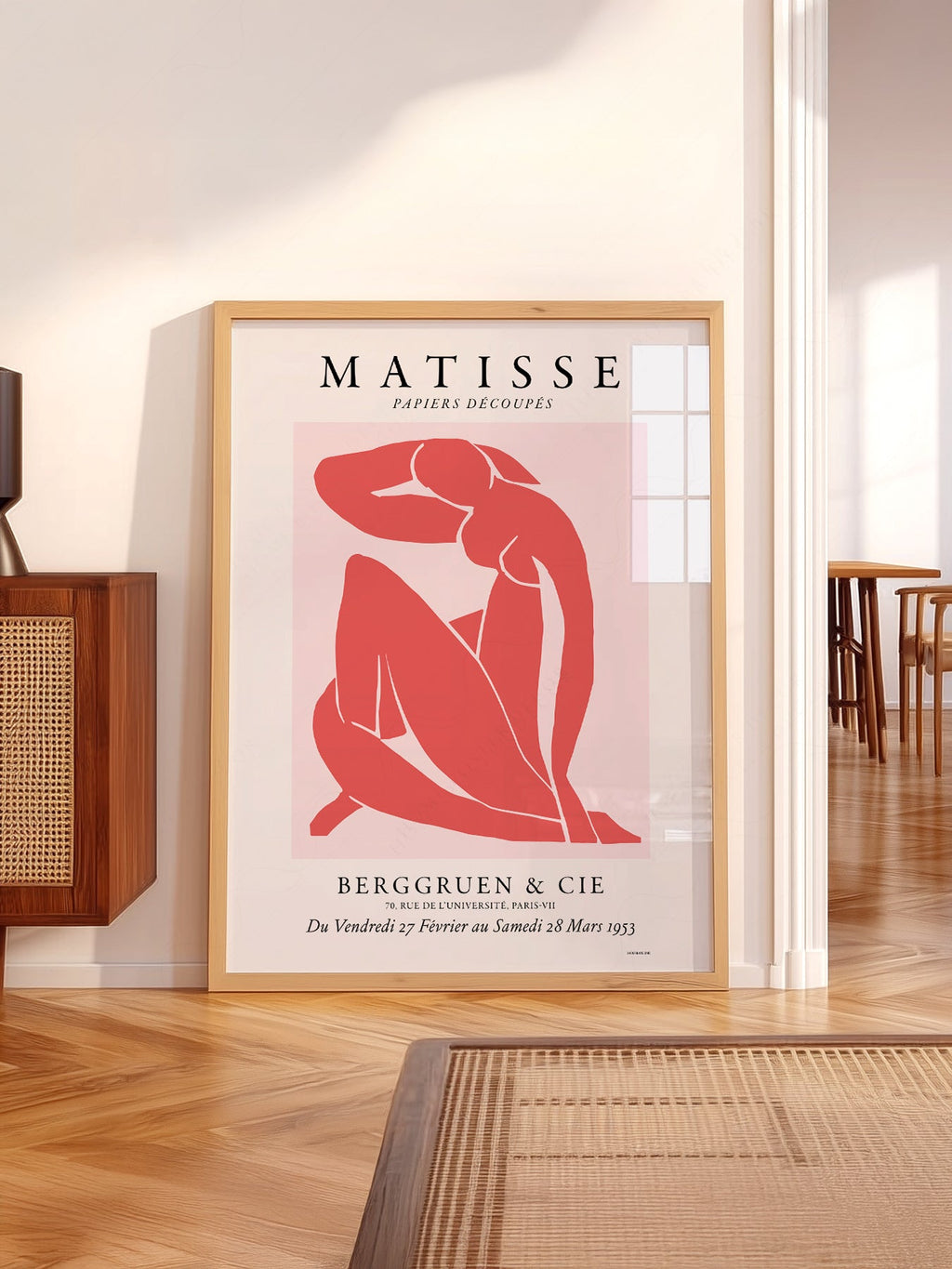 Henri Matisse Blue Nude Exhibition Poster – Modern Art Print Wall Decor