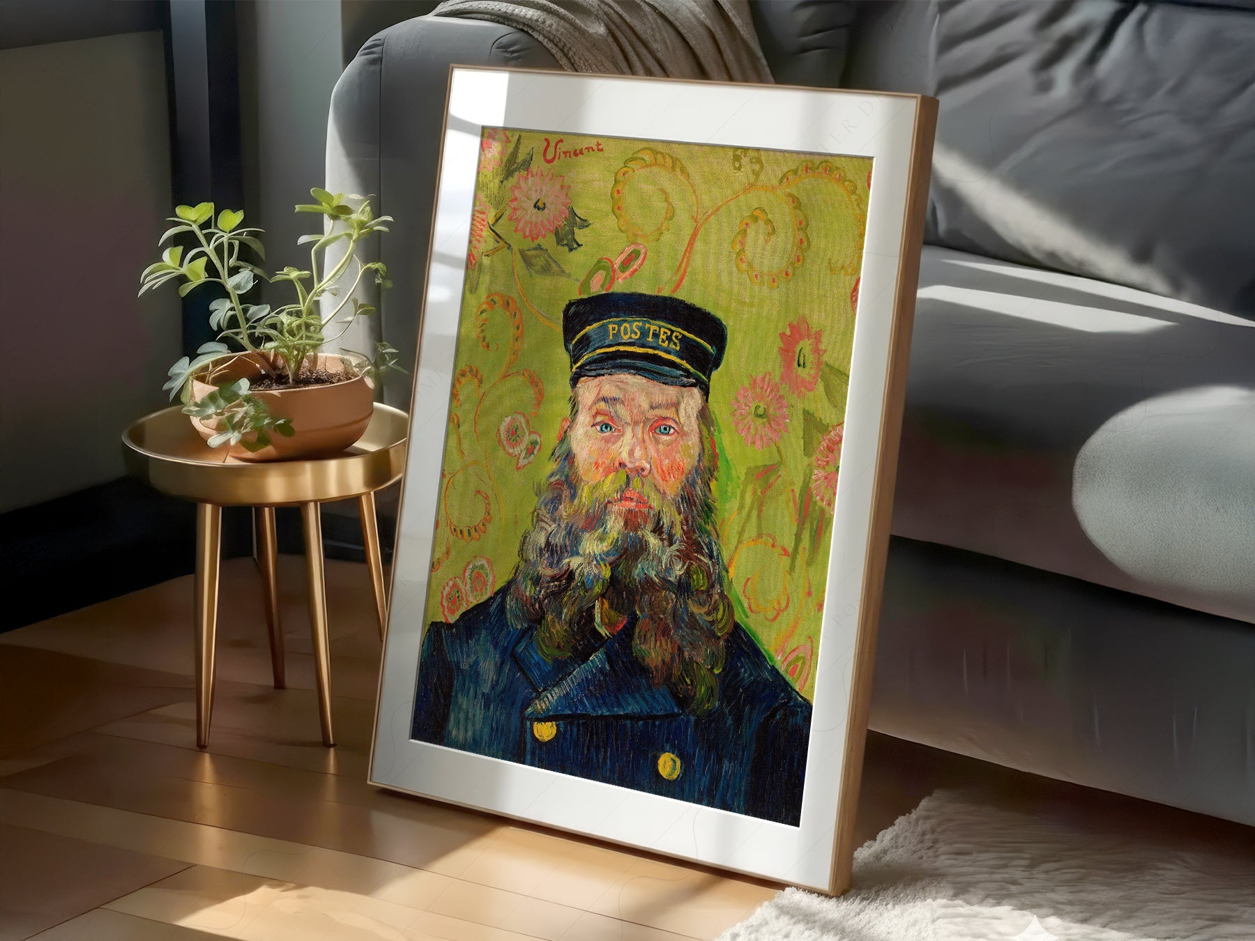 Vincent Van Gogh The Postman Joseph Roulin Art Print – Famous Painting Wall Art